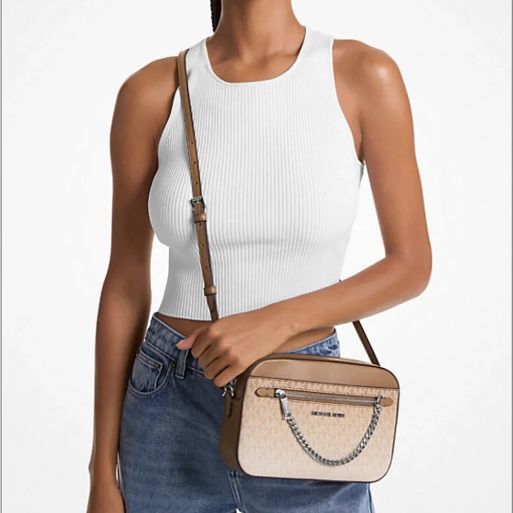 Michael Kors Jet Set Large Ombré Signature Logo Crossbody Body - Picture 2 of 6